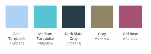 color palette used for cityplace daily